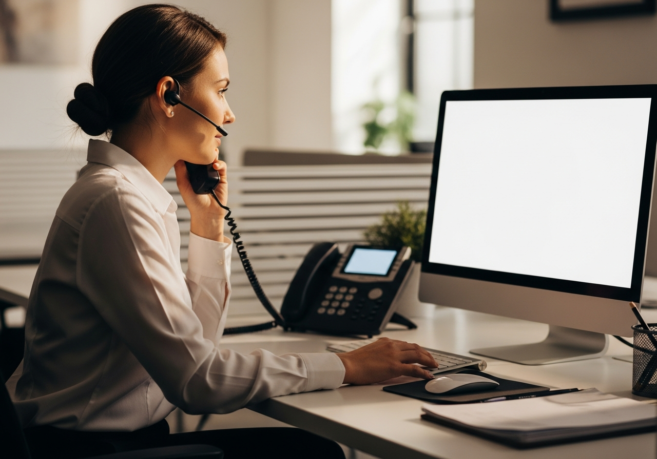 Friendly customer support representative ready to help