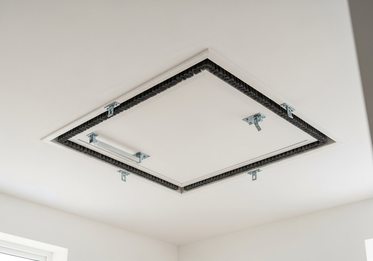 Completed draught proofing for loft access result in a Greater Manchester home