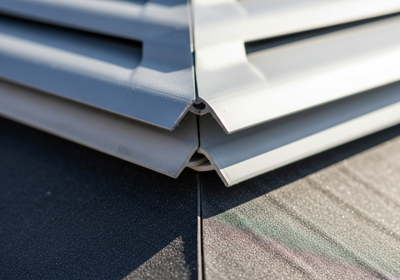 Close-up detail of loft ventilation vent installation