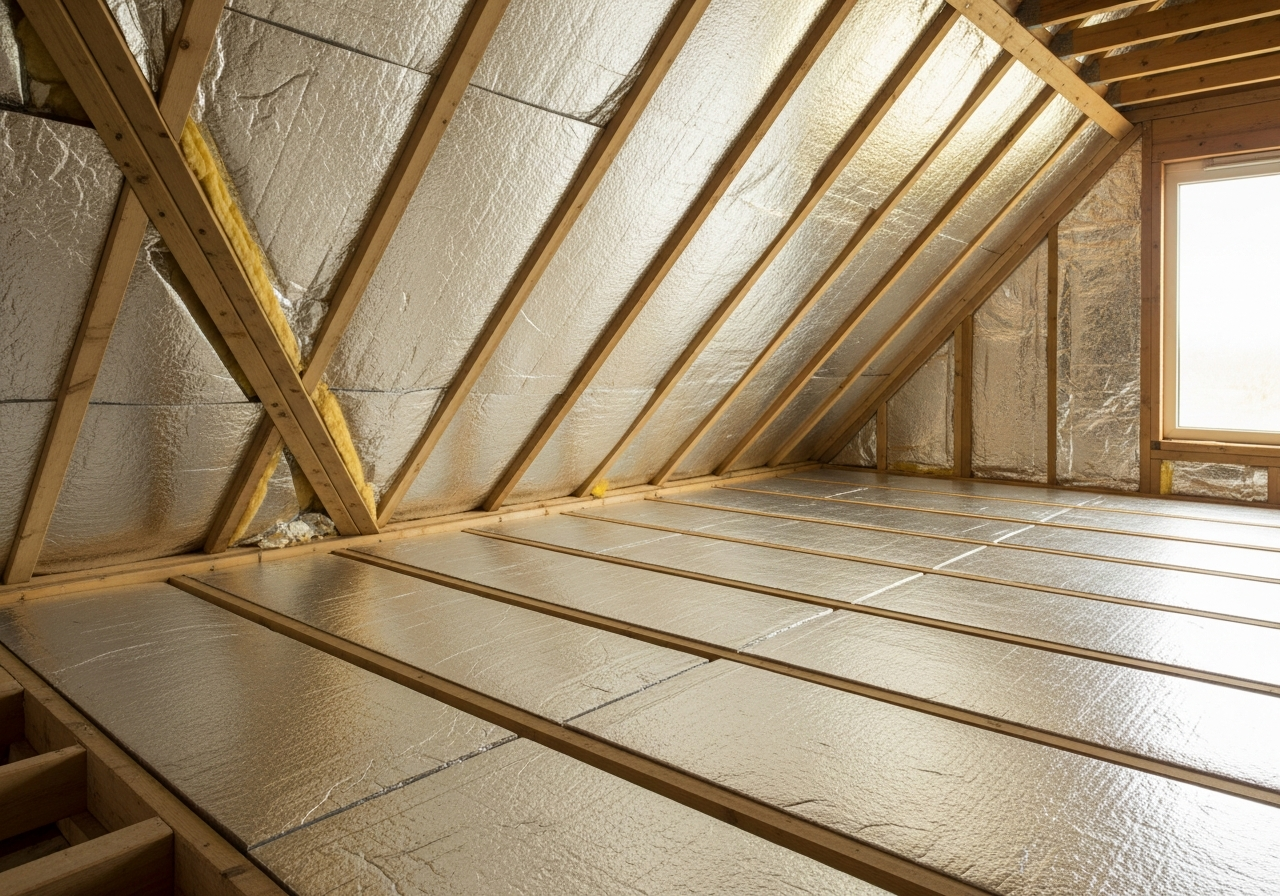 Completed PIR rigid insulation board fitting result in a Greater Manchester home