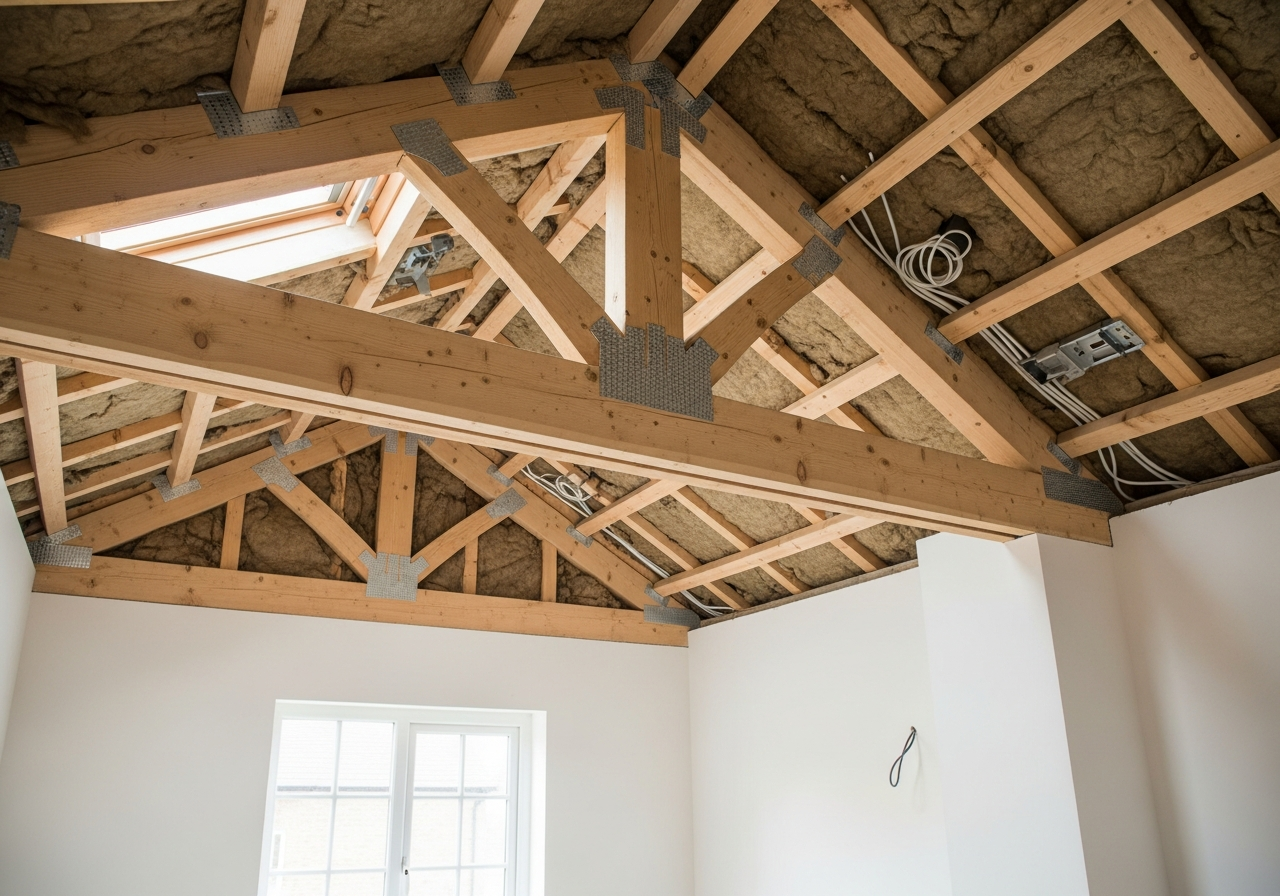Completed post-removal roof timber inspection result in a Greater Manchester home