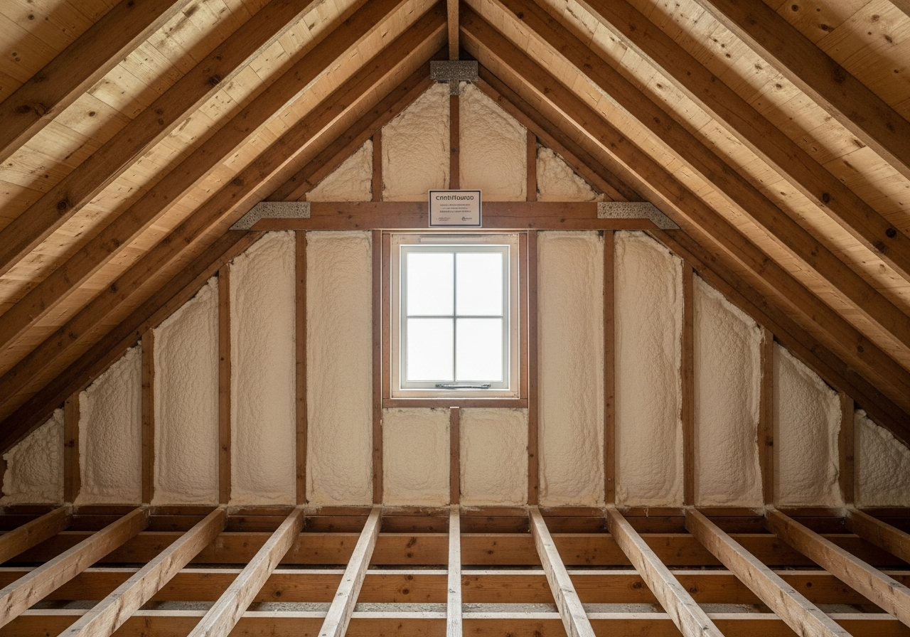 Completed spray foam removal certification result in a Greater Manchester home