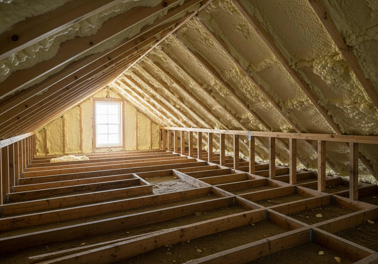 Completed spray foam removal for equity release result in a Greater Manchester home